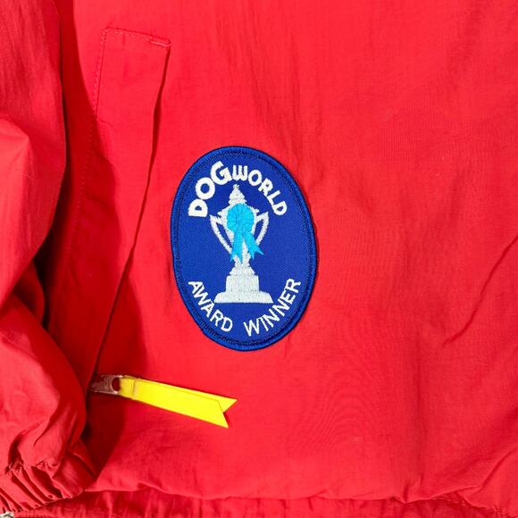 Rare Vintage Red USA Unique Dog Jacket Med Large XL Tyler The Creator Style - Picture 5 of 15